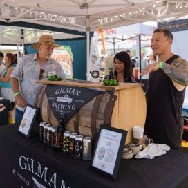 patrons ordering brewfest beer