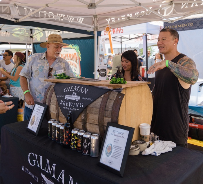 patrons ordering brewfest beer