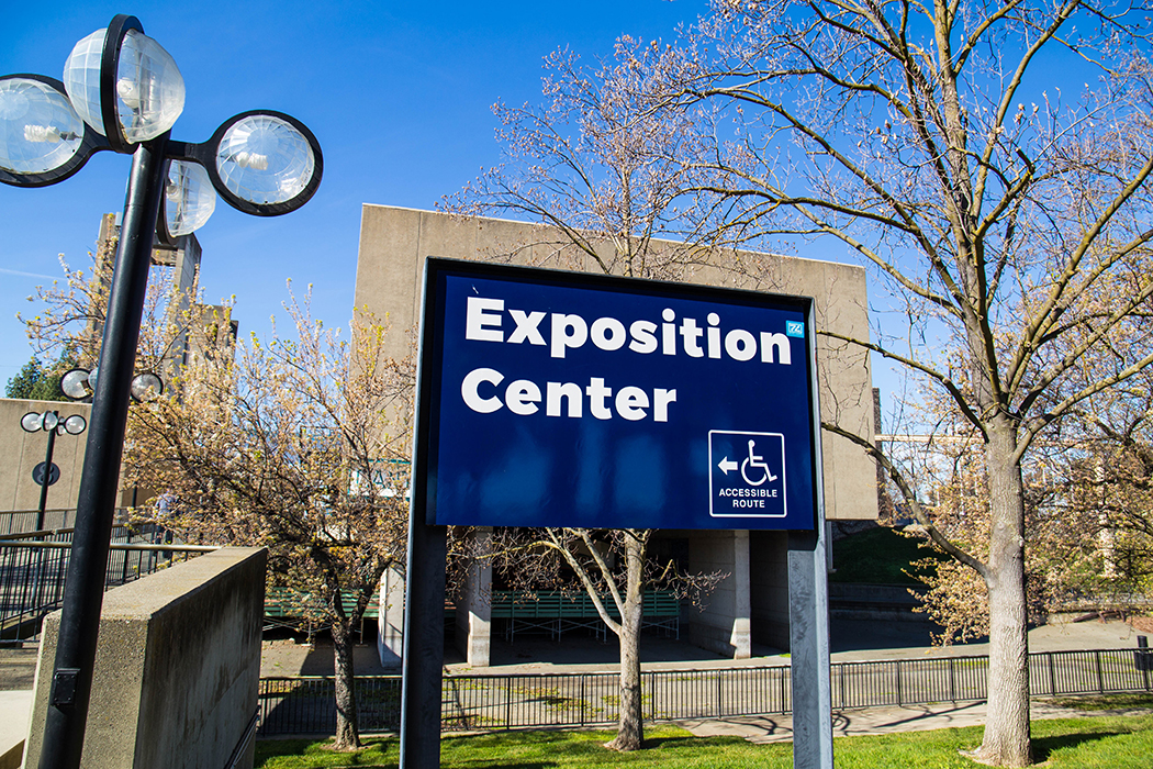 Expo Center Exterior Sign